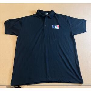 Official Umpire Polo – MLB Licensed Black Baseball Shirt- Size XL
